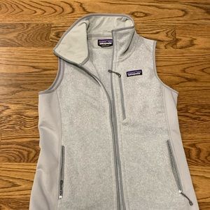 Women’s Patagonia leather grey vest- BRAND NEW